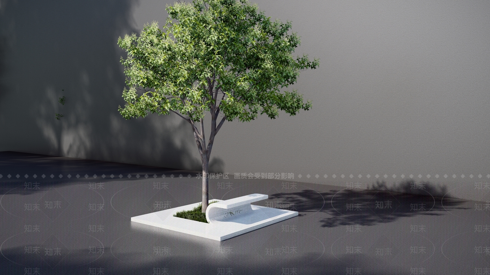 现代景观座椅SU模型下载【ID:1105576659】