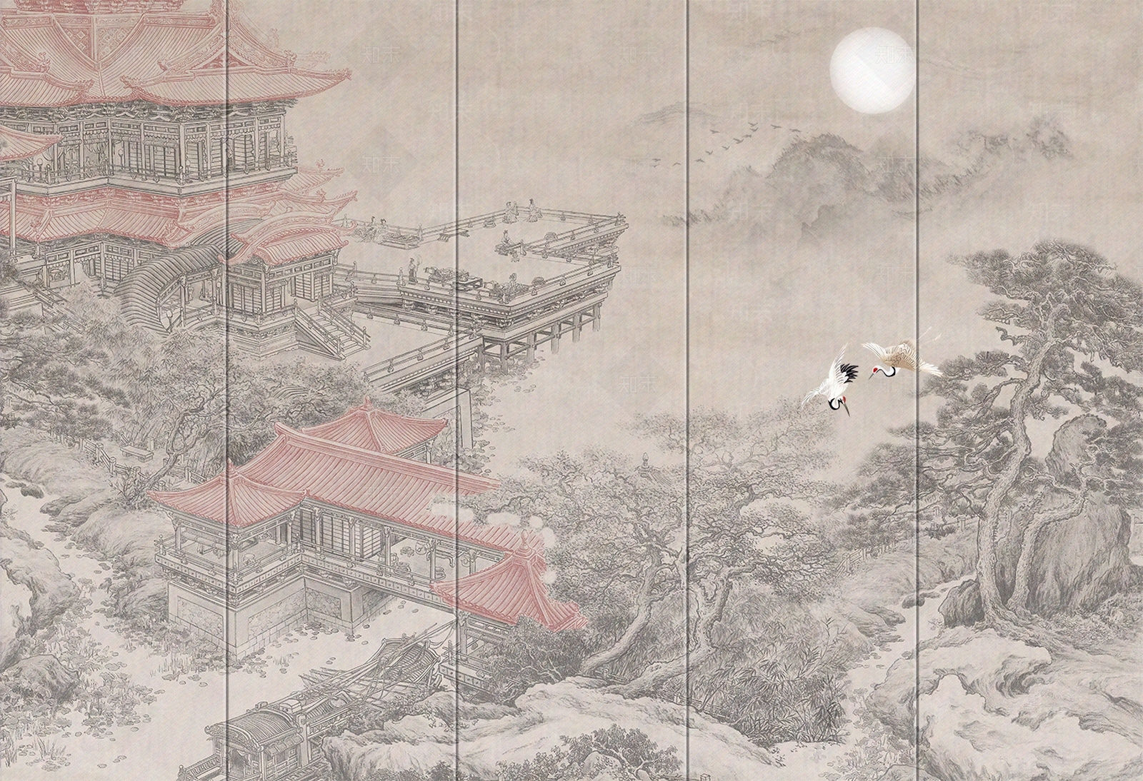 壁画高清贴图材质