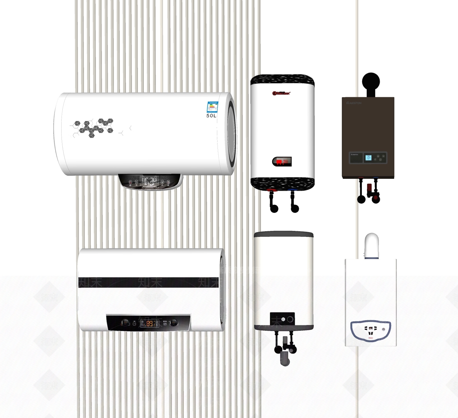 现代热水器SU模型下载【ID:1105584299】