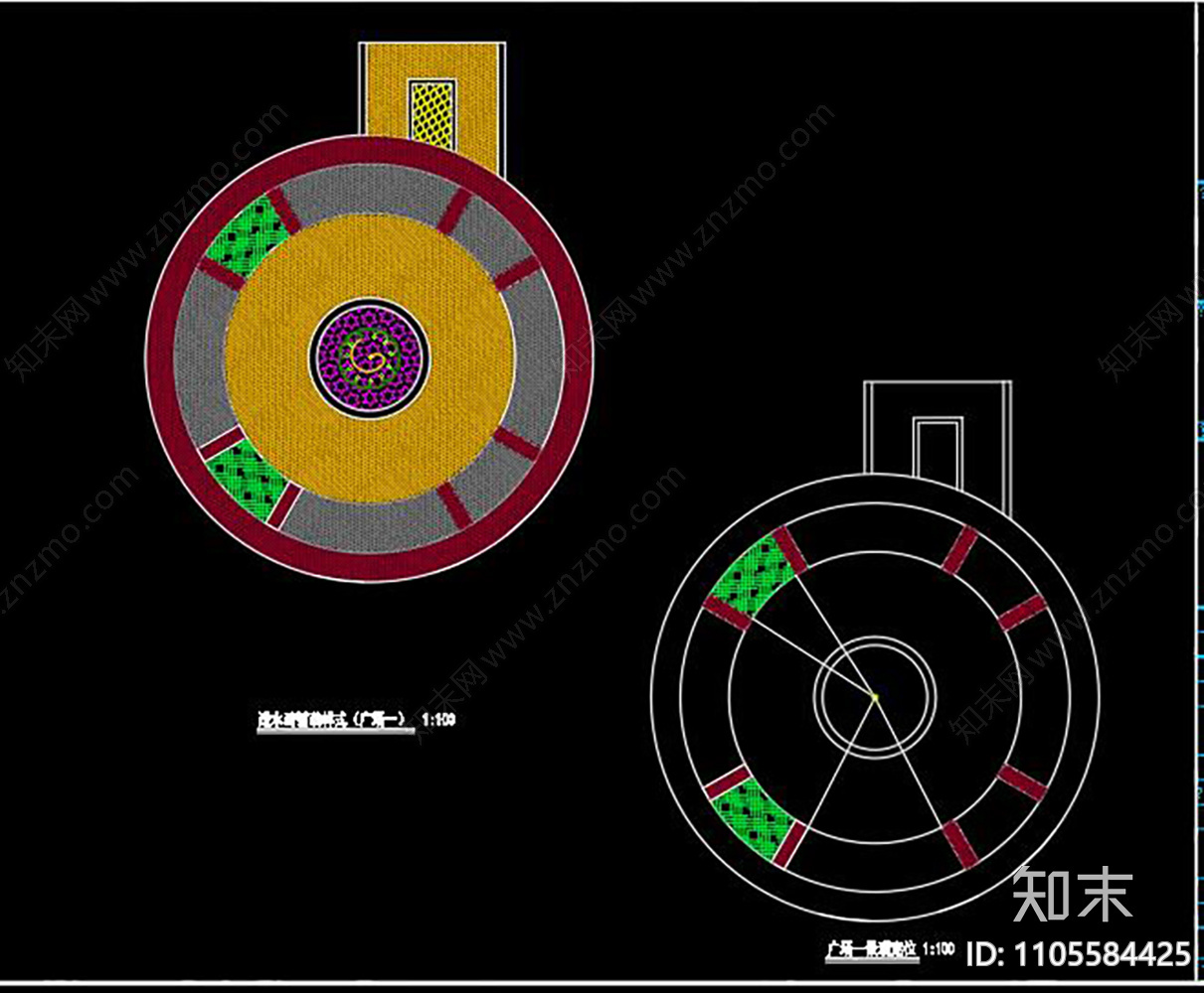 某村景观规划CAD施工图下载【ID:1105584425】