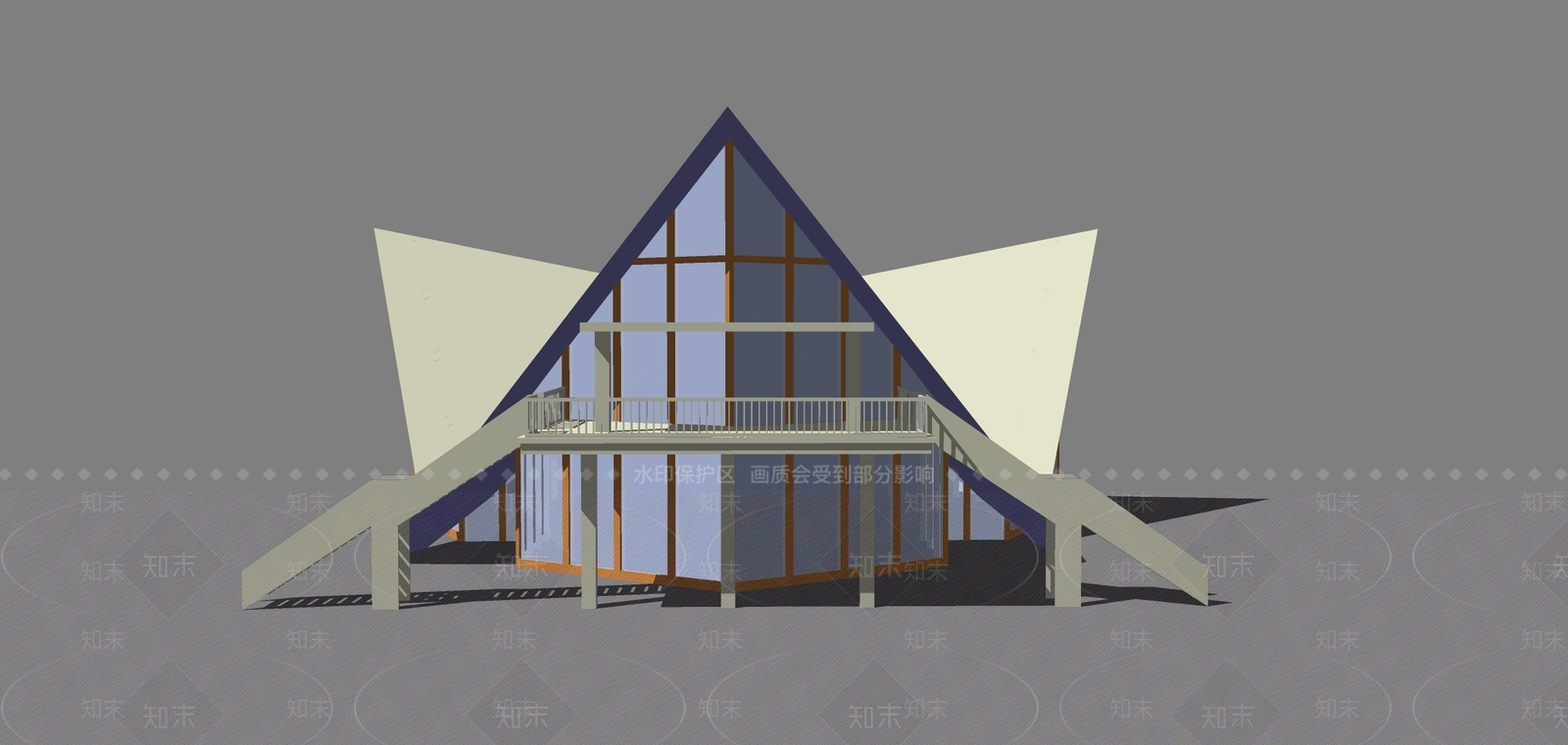 现代风格建筑SU模型下载【ID:1105584517】