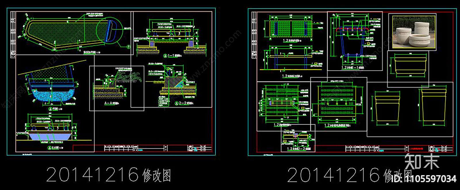 某道路景观规划CAD施工图下载【ID:1105597034】