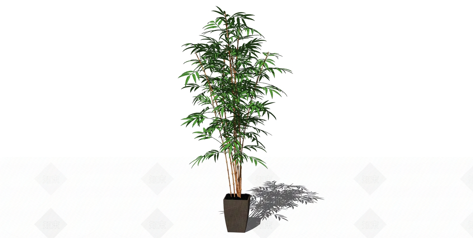 现代盆栽SU模型下载【ID:1105601591】