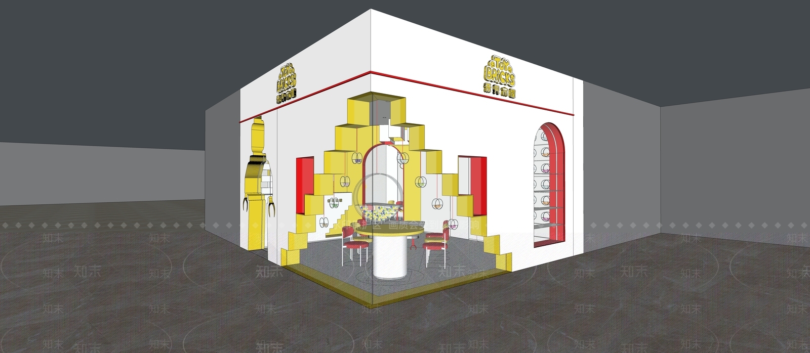 现代玩具礼品店SU模型下载【ID:1105605024】