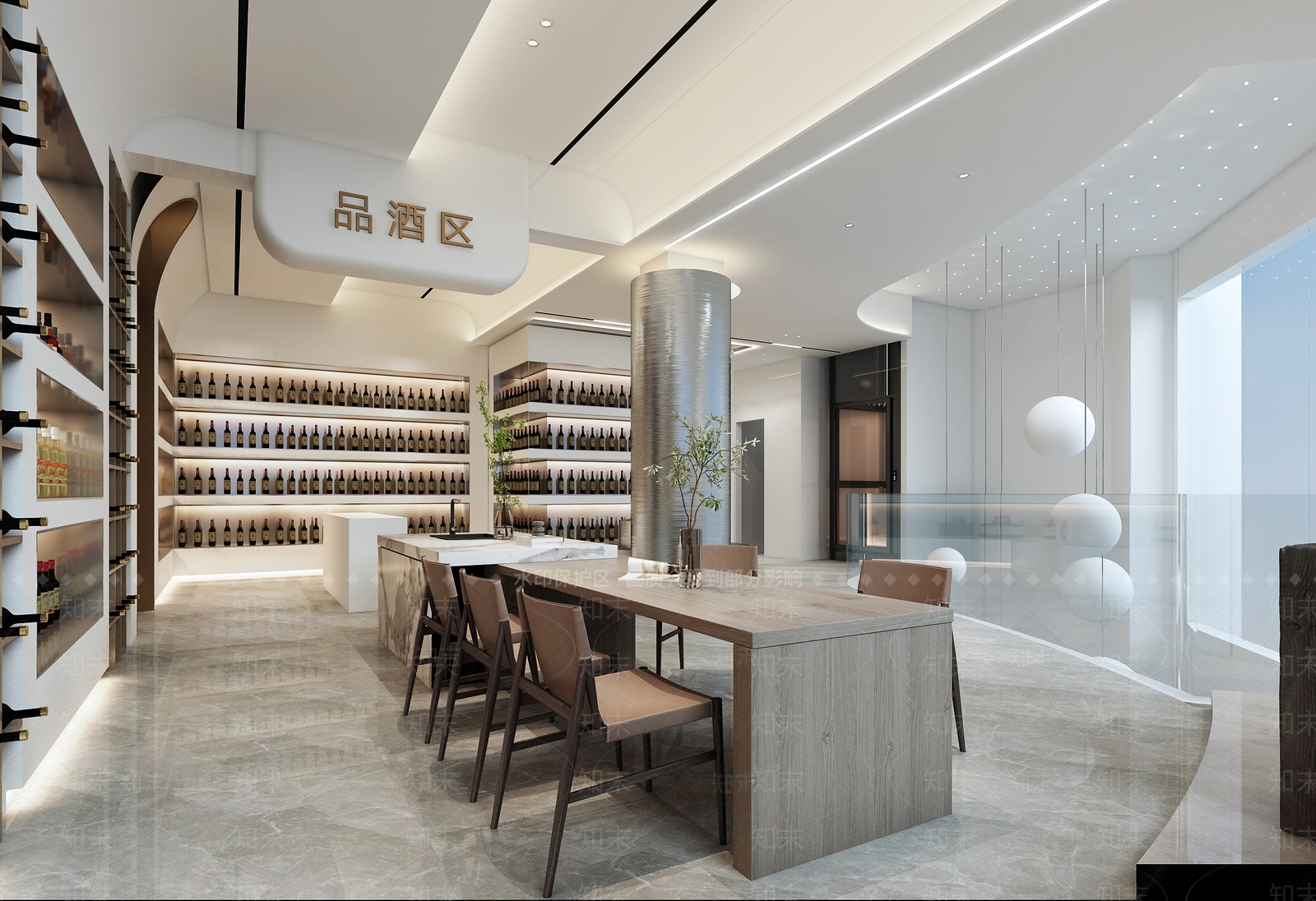 现代烟酒店3D模型下载【ID:1105606321】