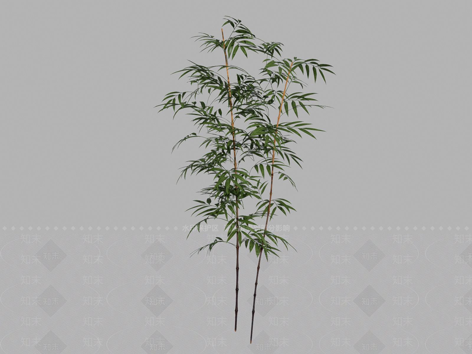 现代竹子SU模型下载【ID:1105613122】