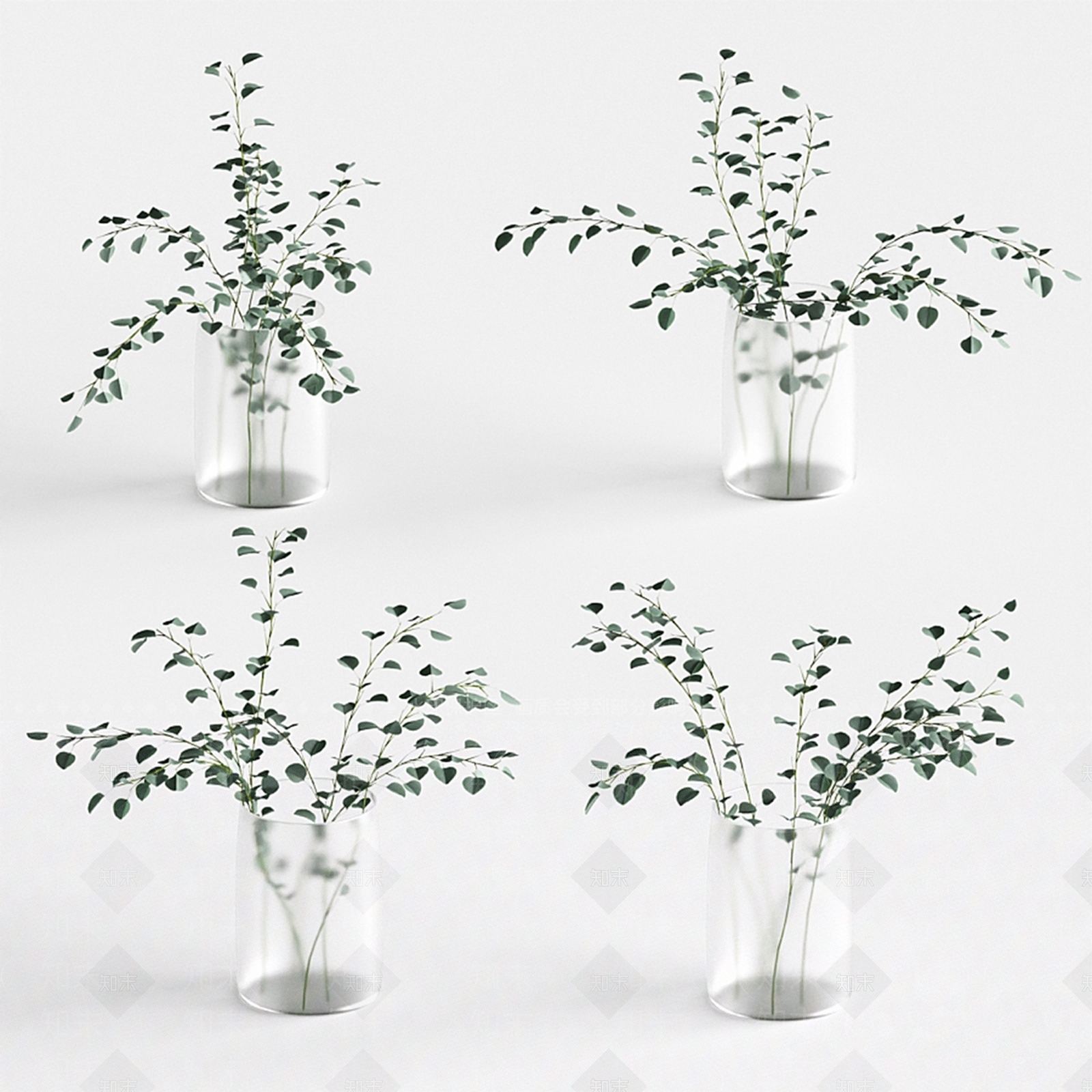 现代水生植物3D模型下载【ID:1105618186】