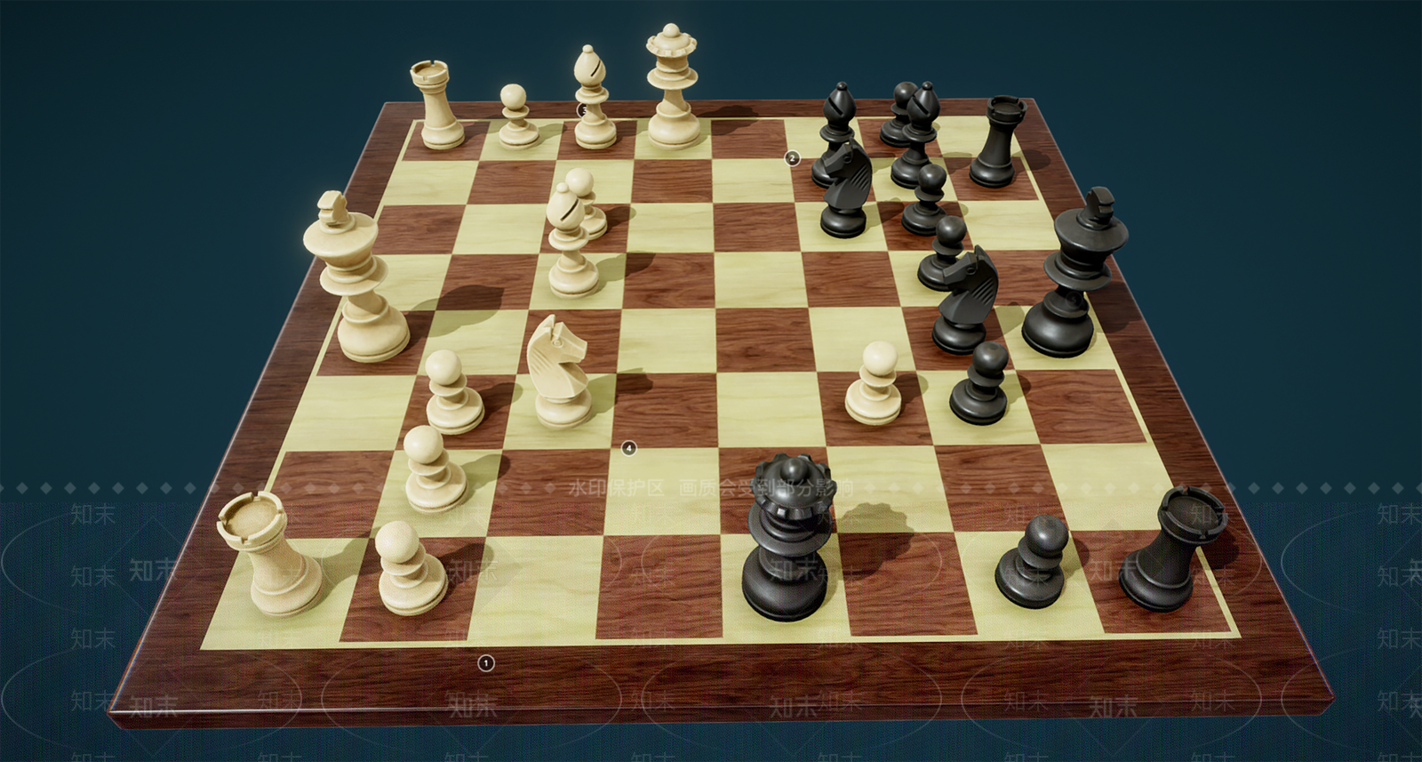 现代国际象棋3D模型下载【ID:1105618518】