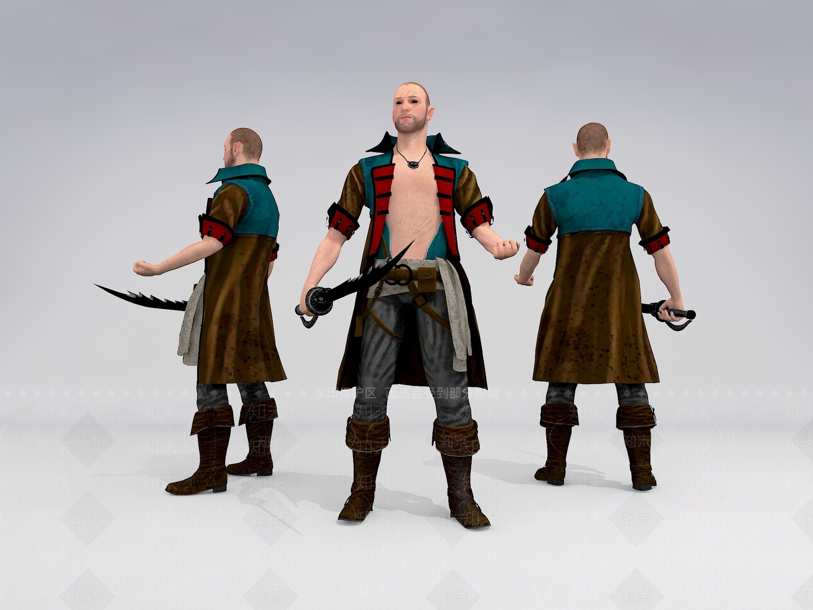 士兵3D模型下载【ID:1105619642】