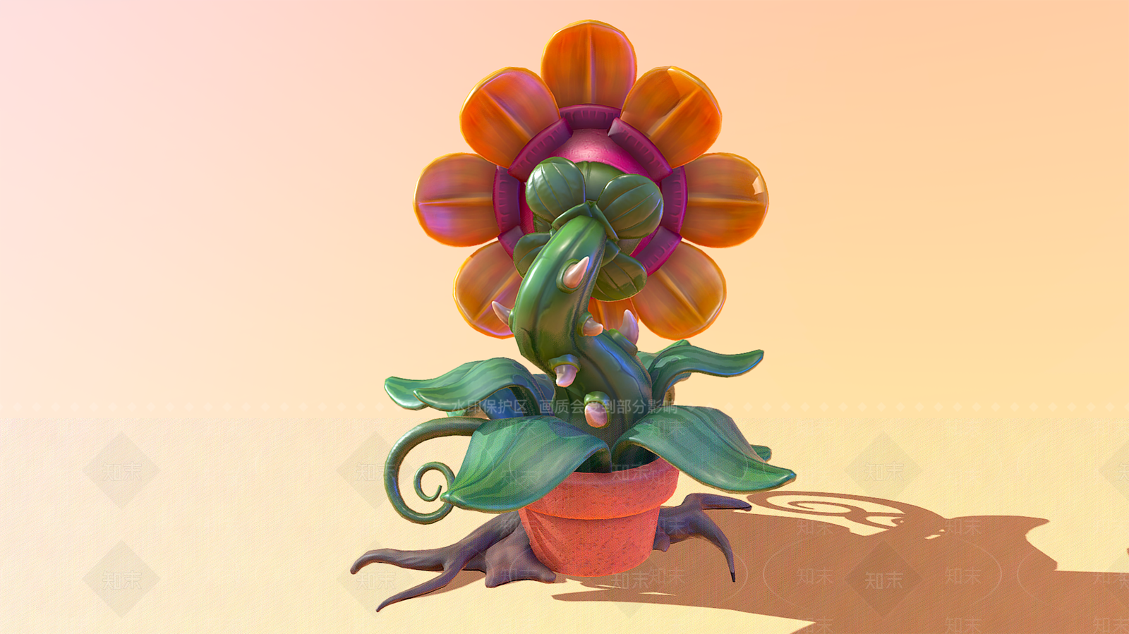 现代食人花3D模型下载【ID:1105631041】