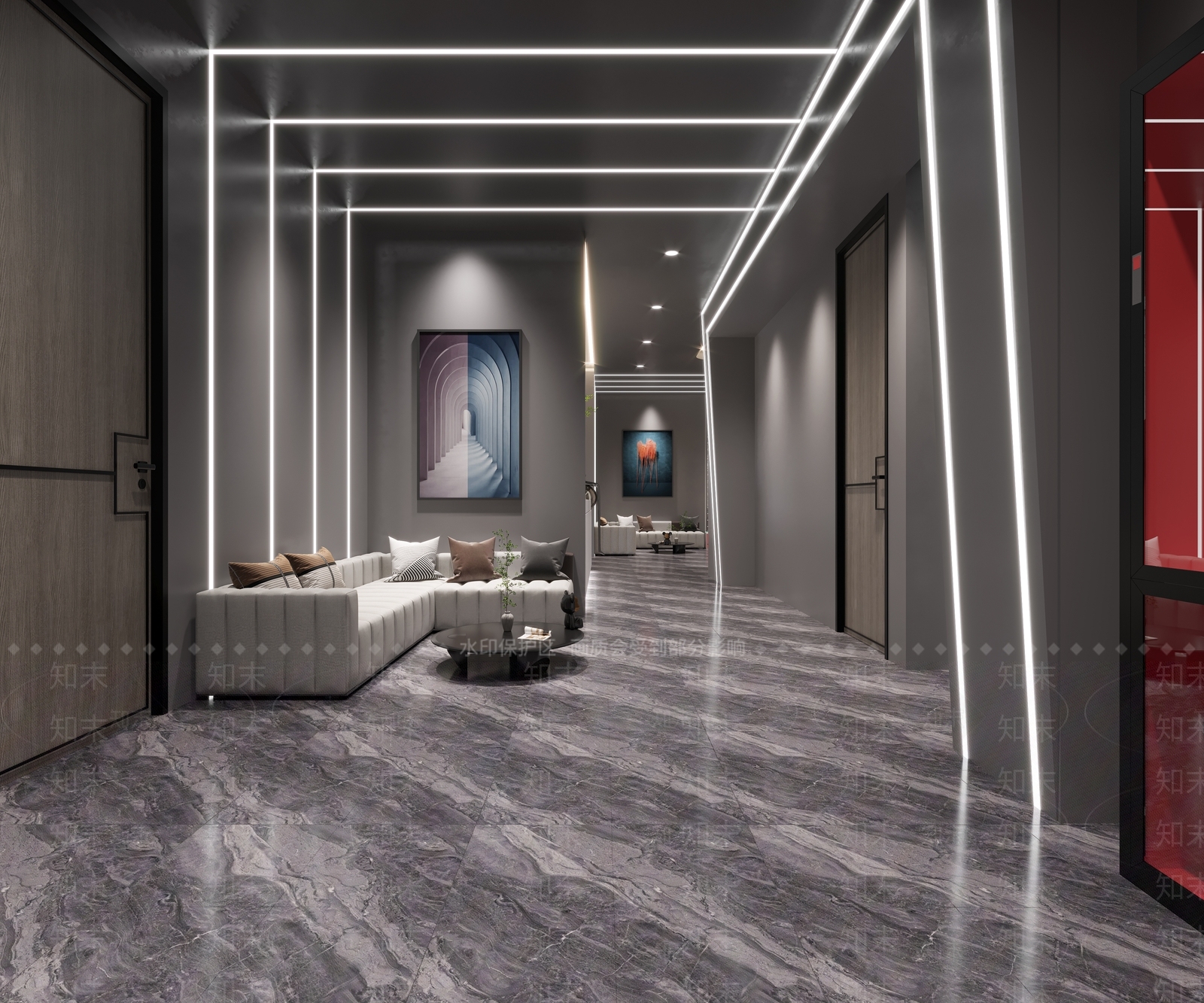 现代美甲店3D模型下载【ID:1105631644】