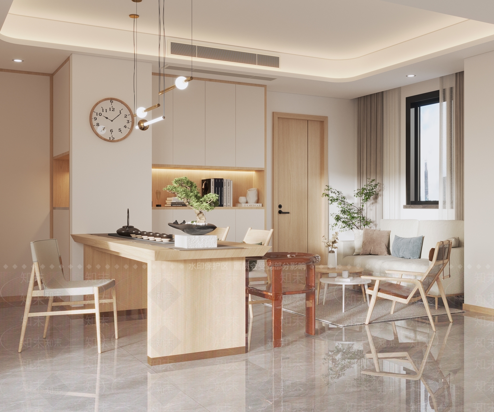 北欧茶室3D模型下载【ID:1105639731】