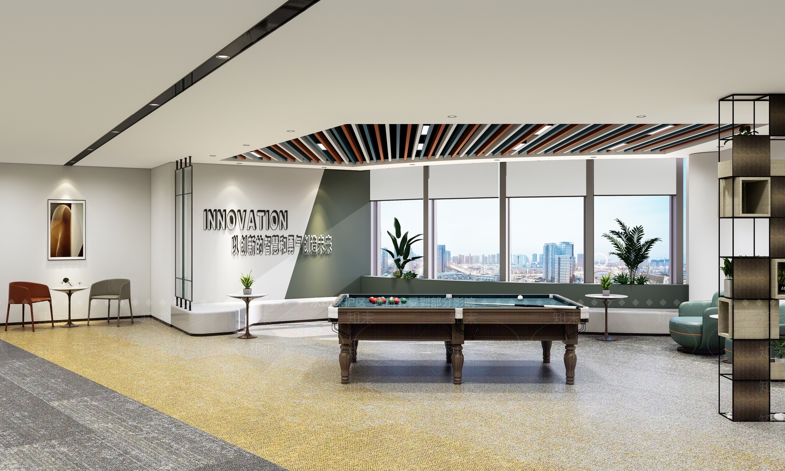现代公司休息区SU模型下载【ID:1105644003】