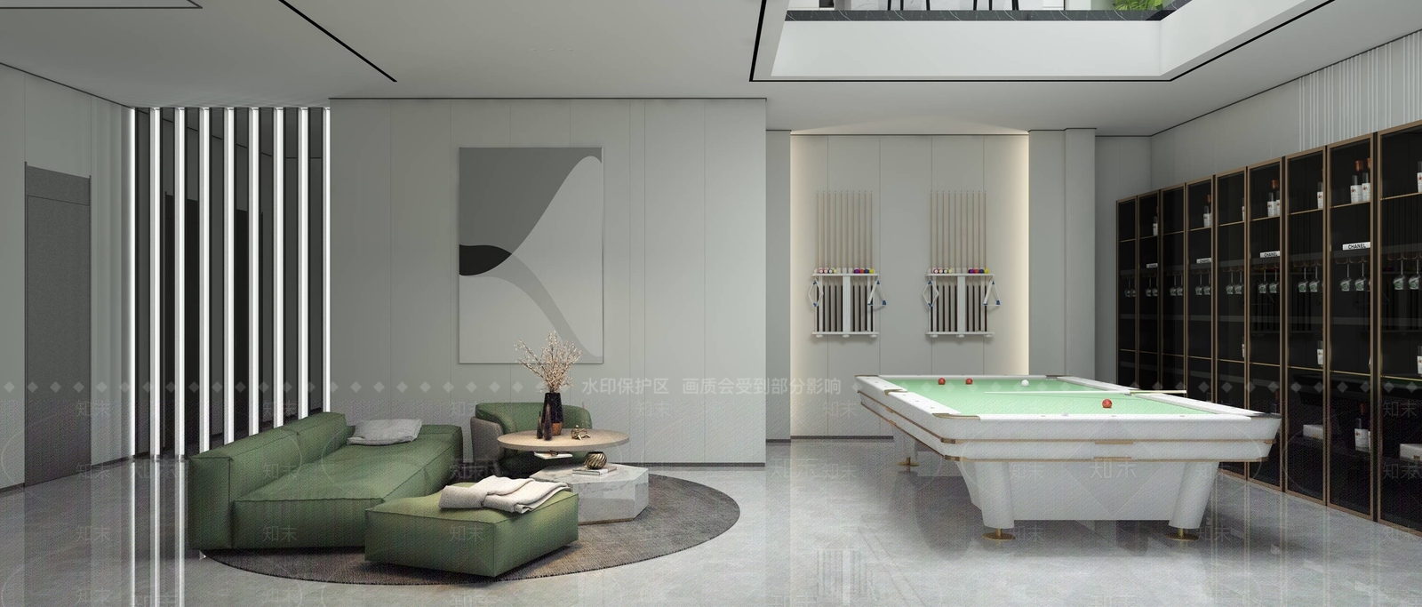 现代台球室3D模型下载【ID:1105646604】