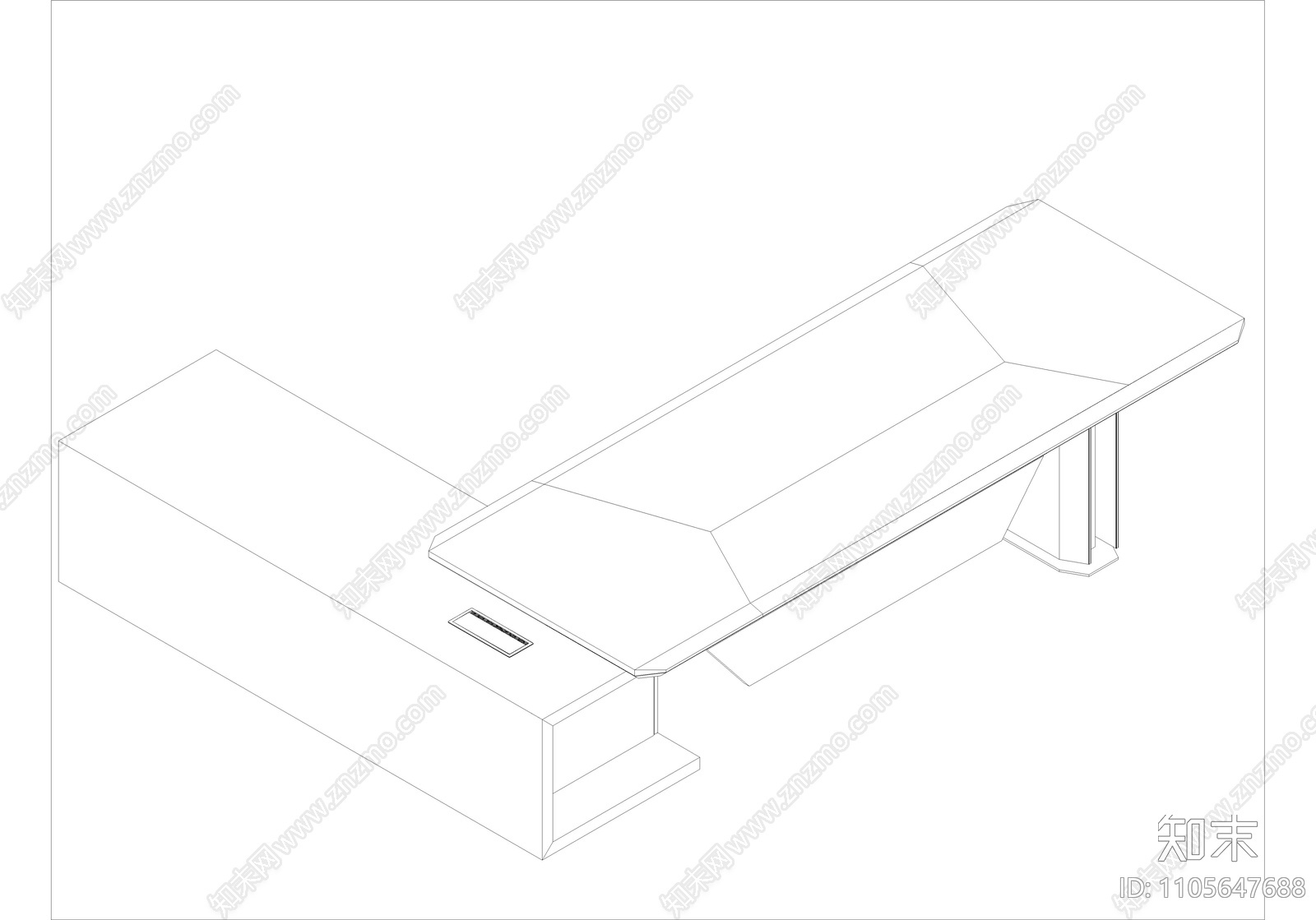 现代简约cad施工图下载【ID:1105647688】