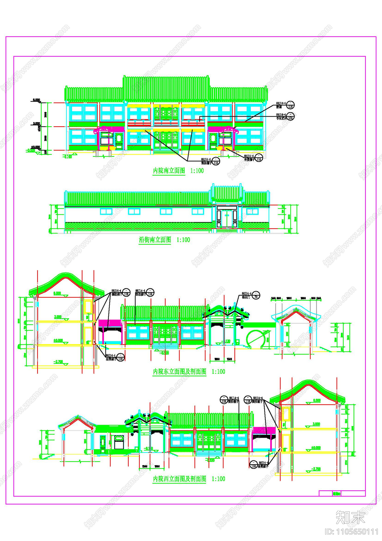 古建筑图纸施工图下载【ID:1105650111】