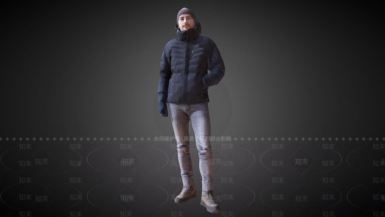 现代穿厚衣服的男人3D模型下载【ID:1105654204】