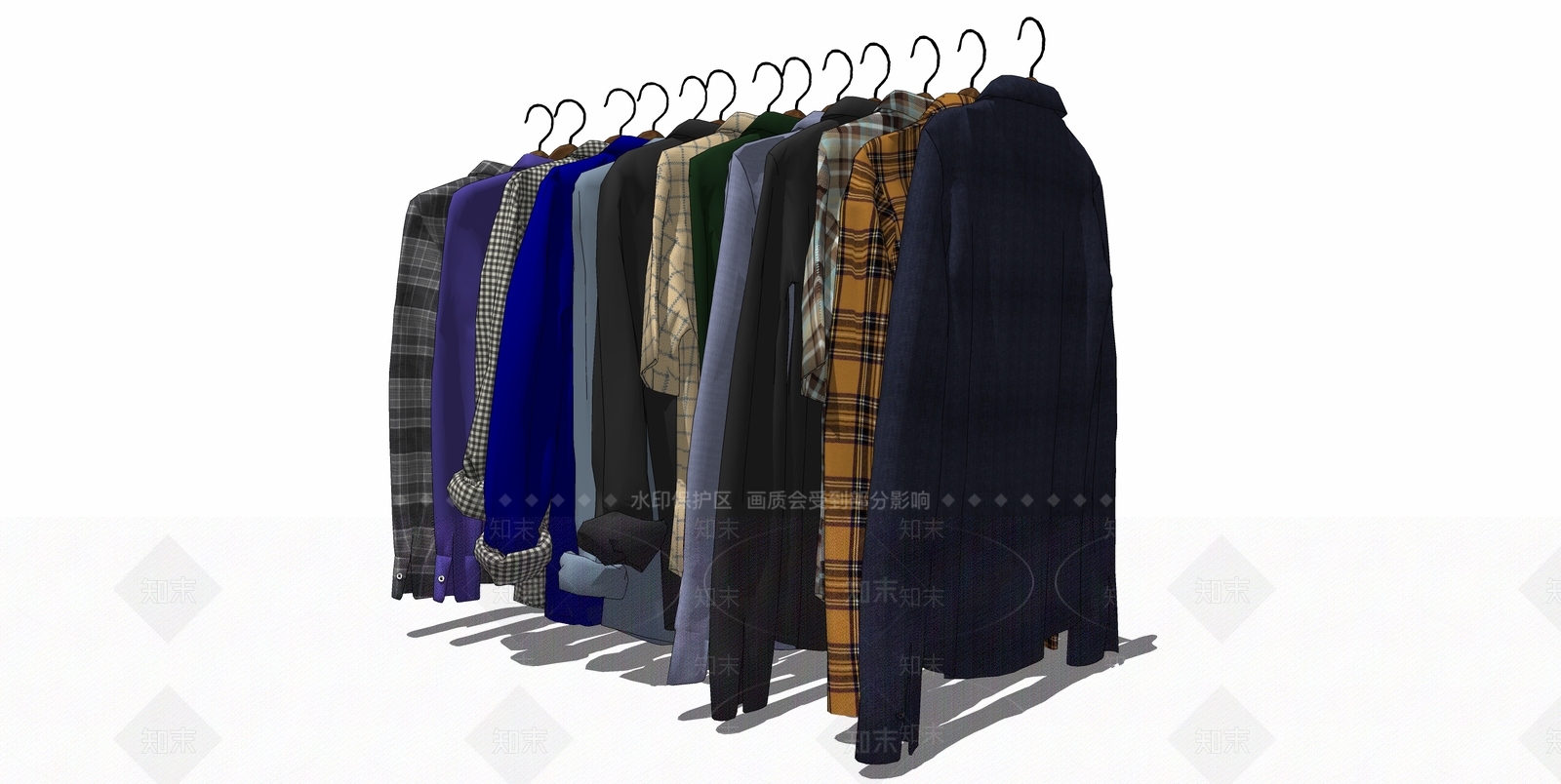 现代服装SU模型下载【ID:1105659336】