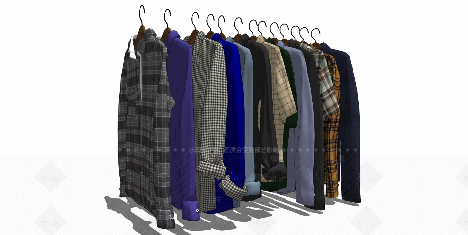 现代服装SU模型下载【ID:1105659336】