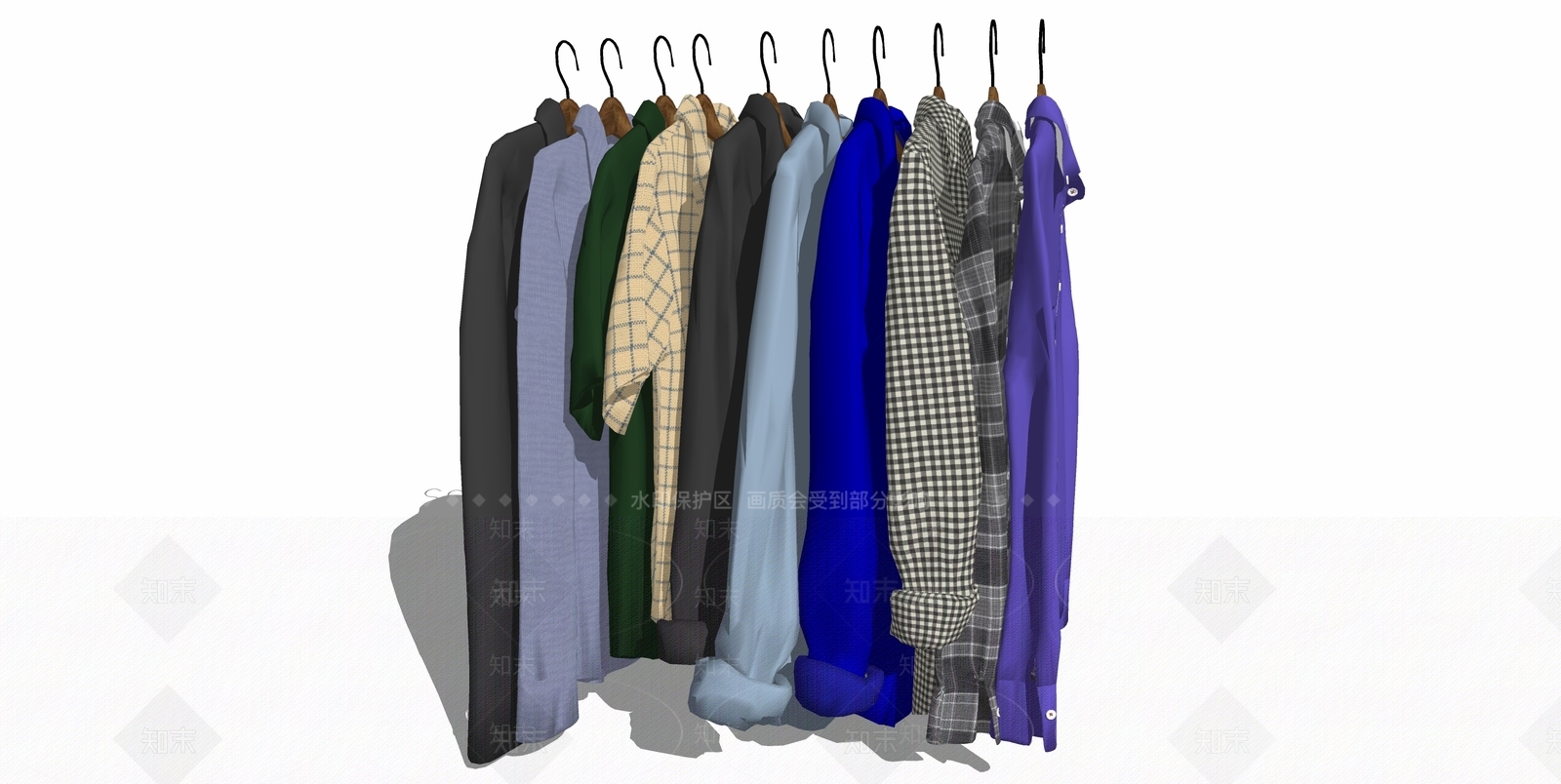 现代服装SU模型下载【ID:1105660652】