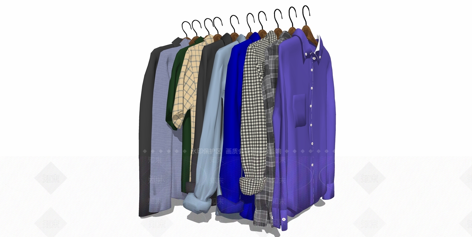 现代服装SU模型下载【ID:1105660652】