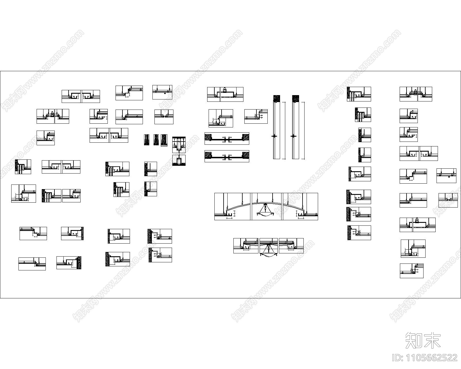 标准天花大样图集施工图下载【ID:1105662522】