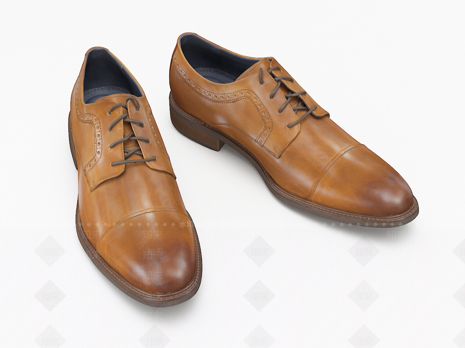 现代皮鞋3D模型下载【ID:1105677923】