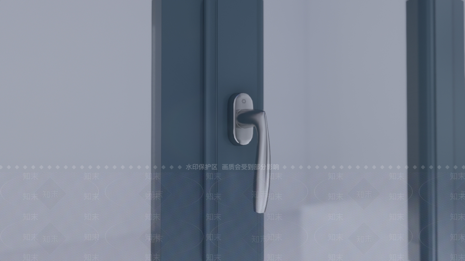 现代窗户执手SU模型下载【ID:1105678464】