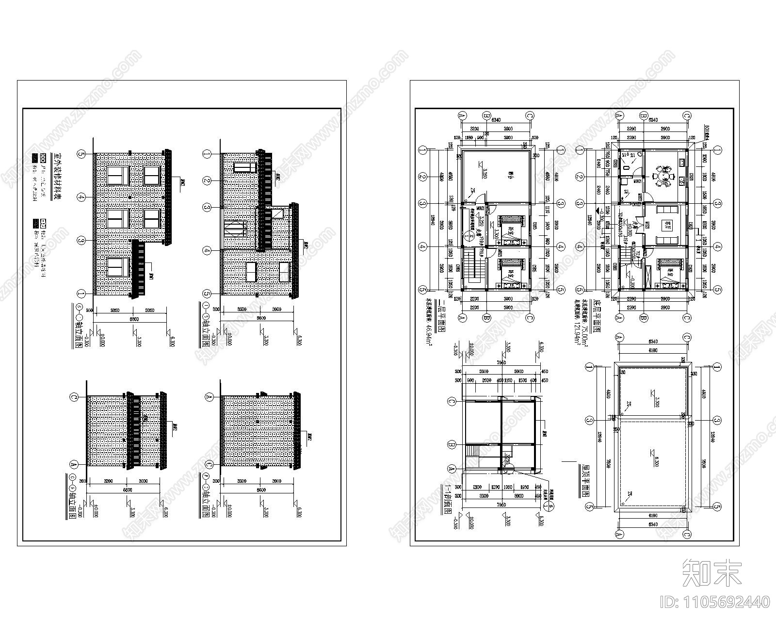 自建房cad施工图下载【ID:1105692440】