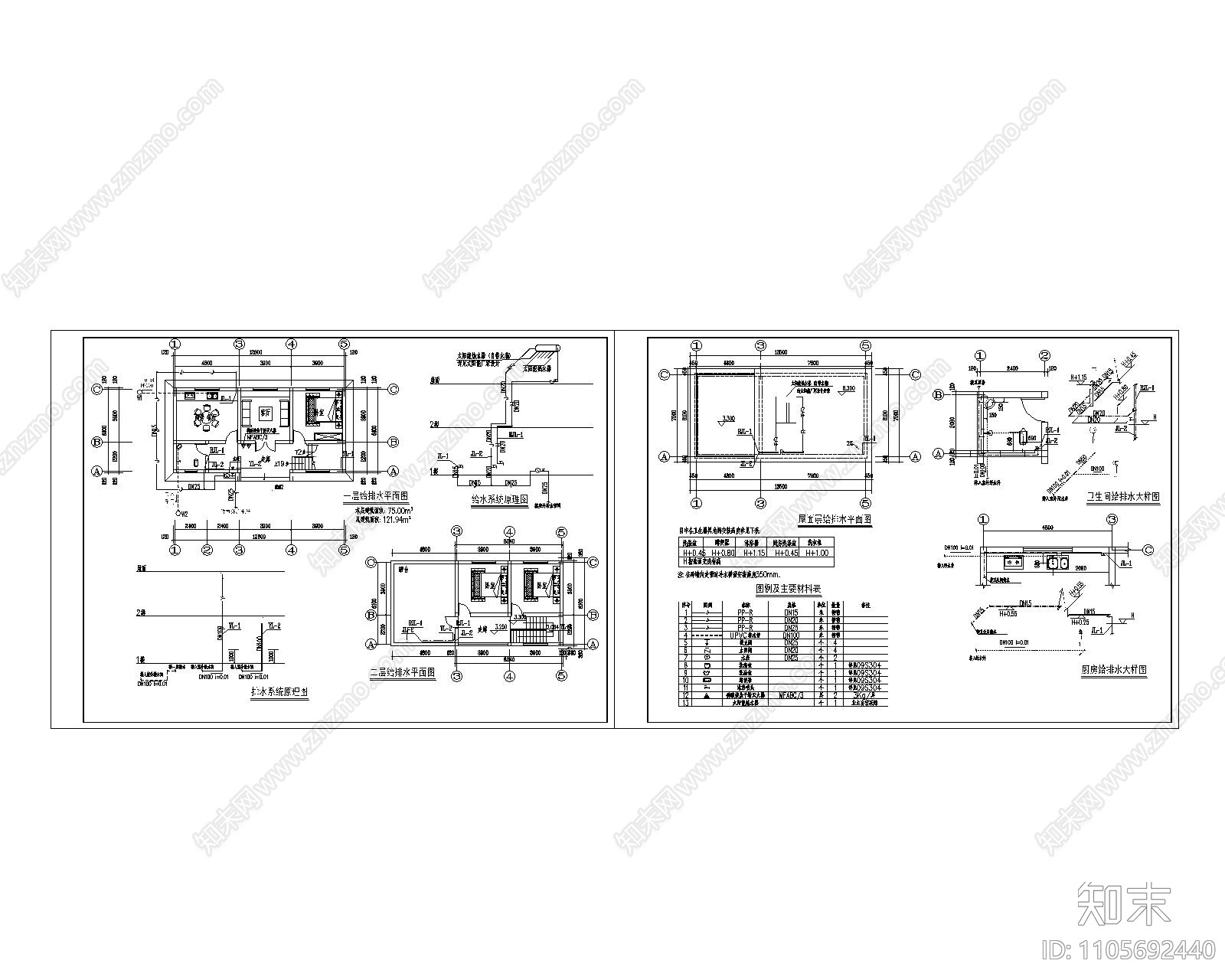 自建房cad施工图下载【ID:1105692440】