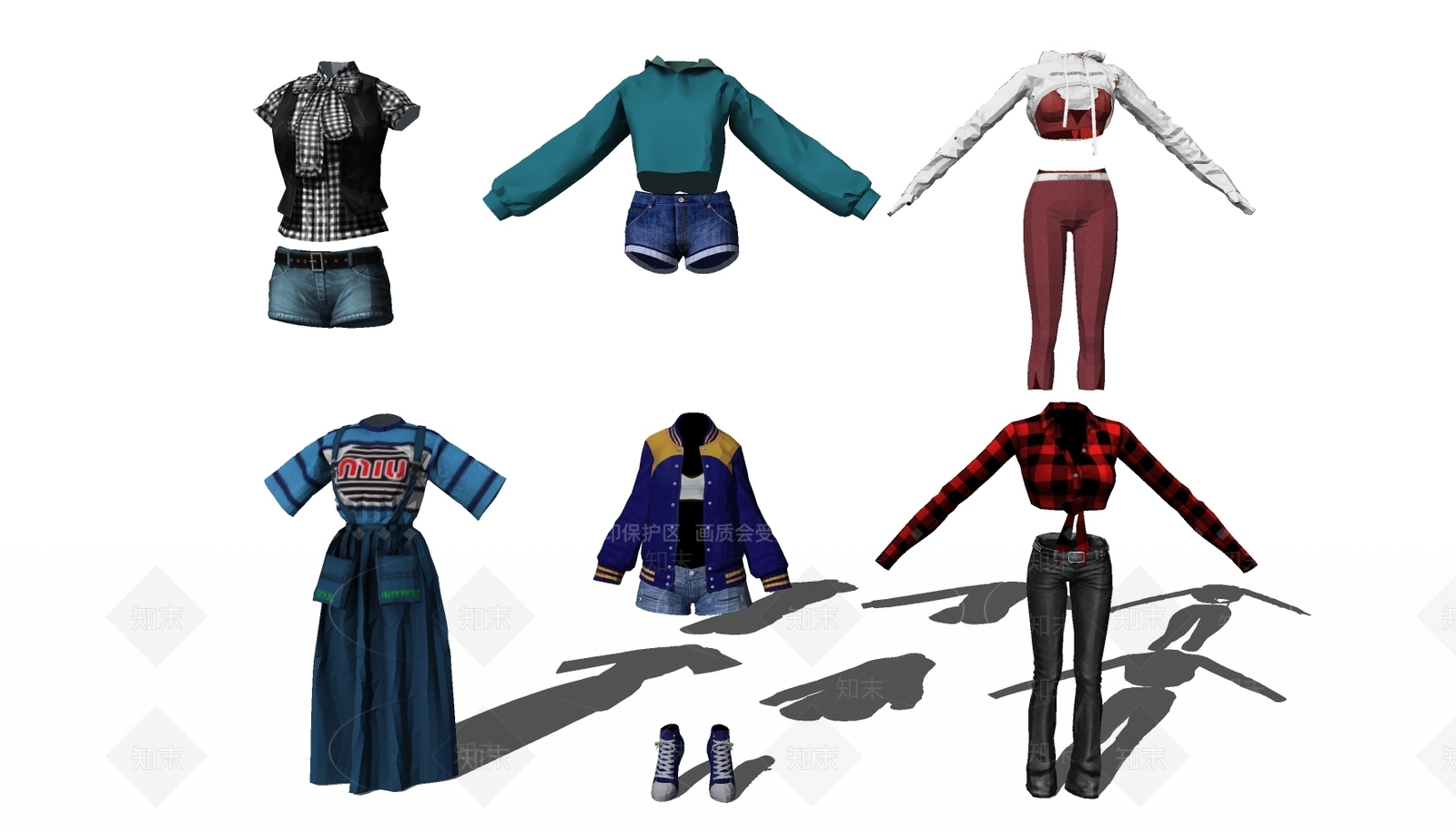 现代服装SU模型下载【ID:1105706526】