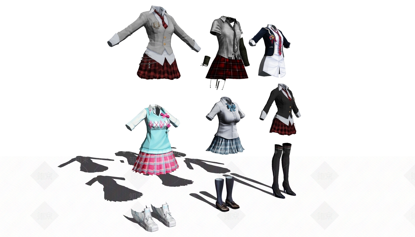 现代服装SU模型下载【ID:1105706668】
