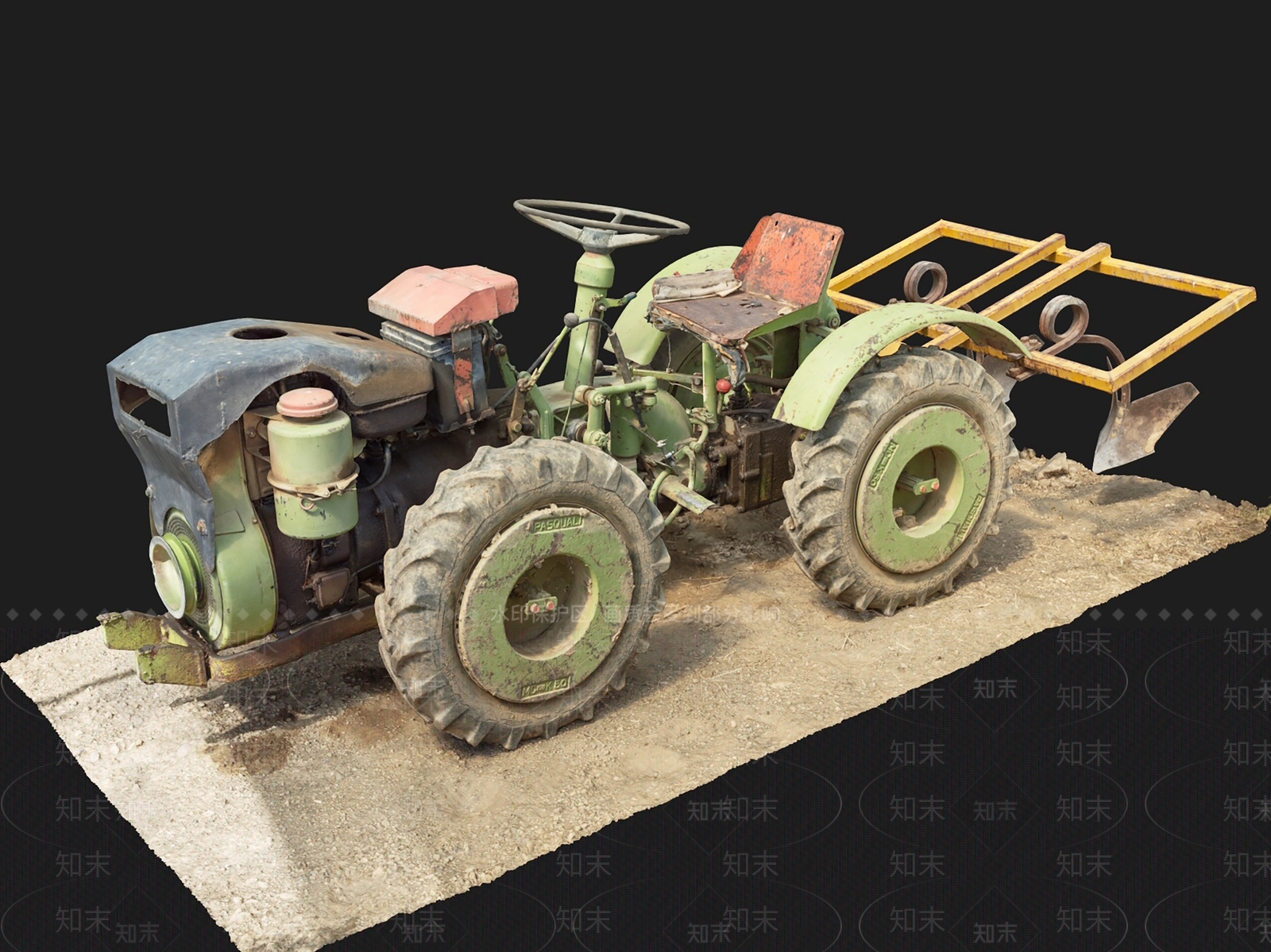 现代拖拉机3D模型下载【ID:1105710637】