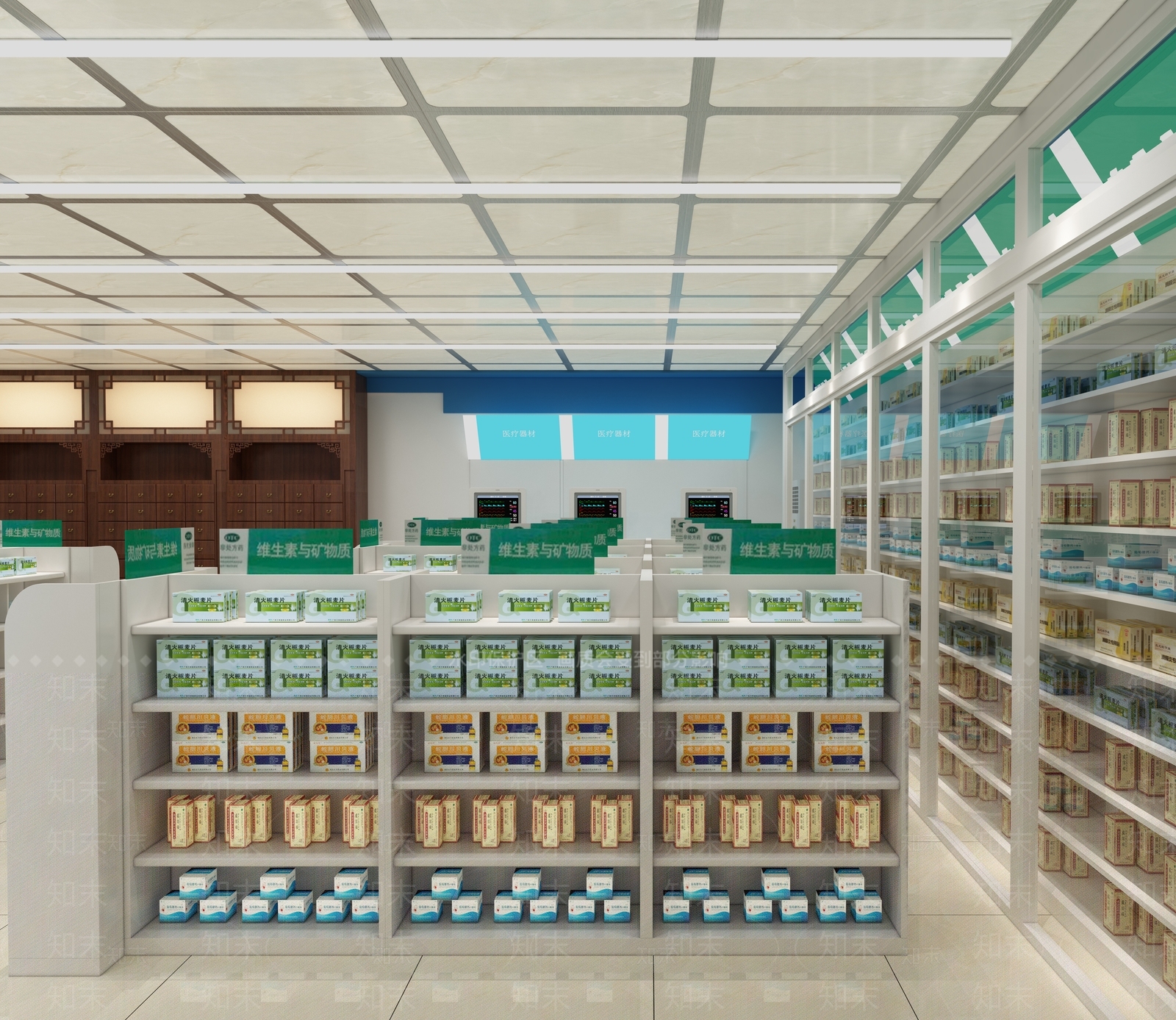 现代药店3D模型下载【ID:1105714187】