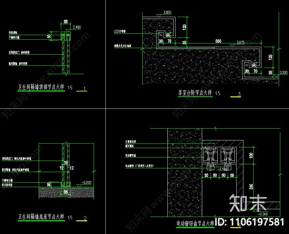 别墅室内设计cad施工图下载【ID:1106197581】