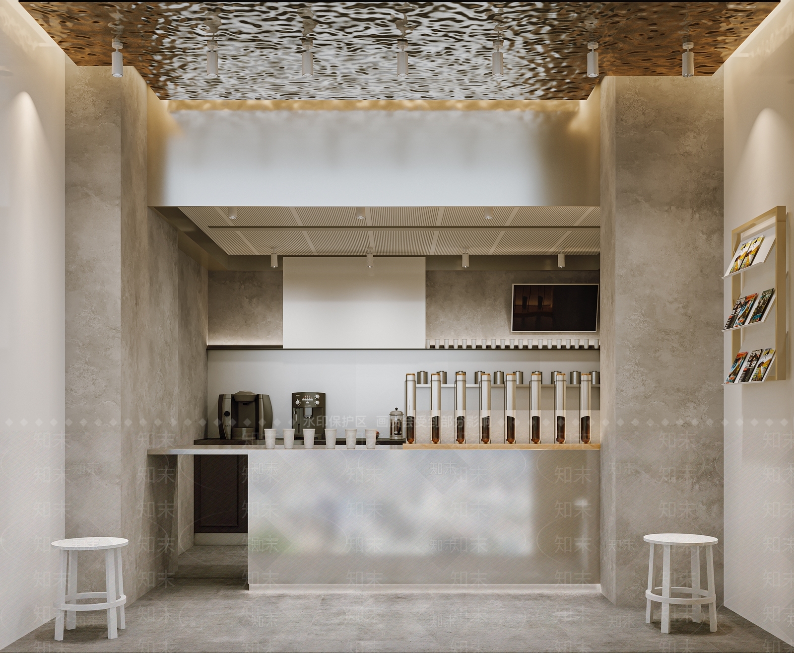 现代奶茶店3D模型下载【ID:1105741713】