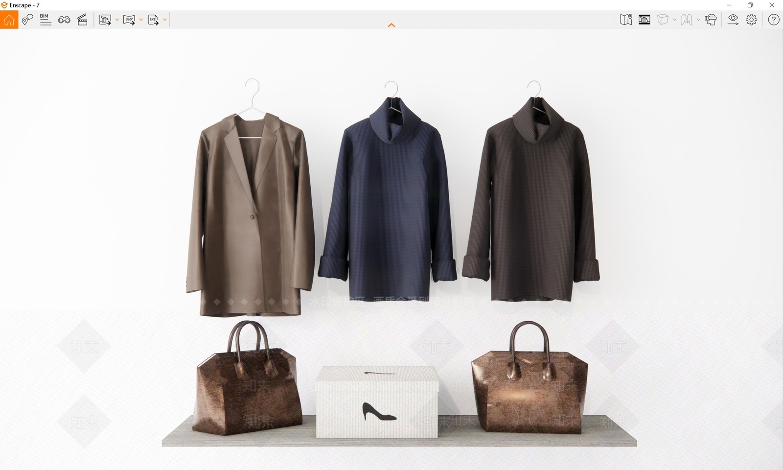 现代服装SU模型下载【ID:1105744277】