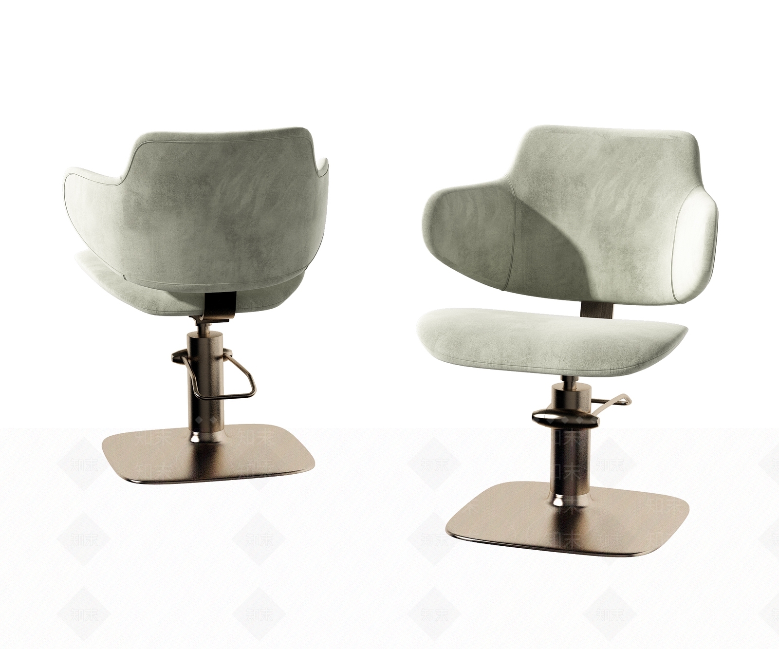 现代理发椅3D模型下载【ID:1105761655】