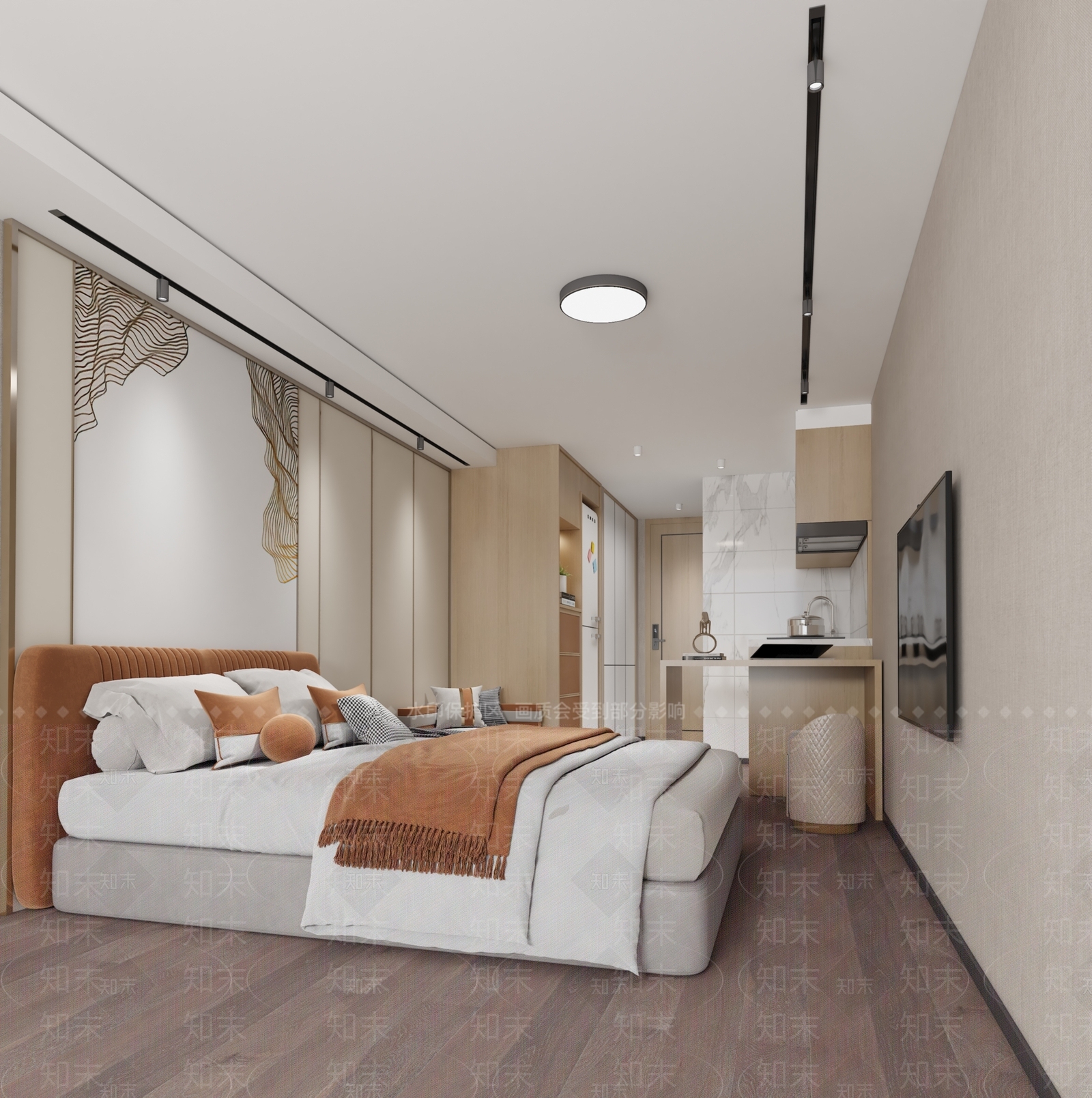 现代单身公寓3D模型下载【ID:1105773840】