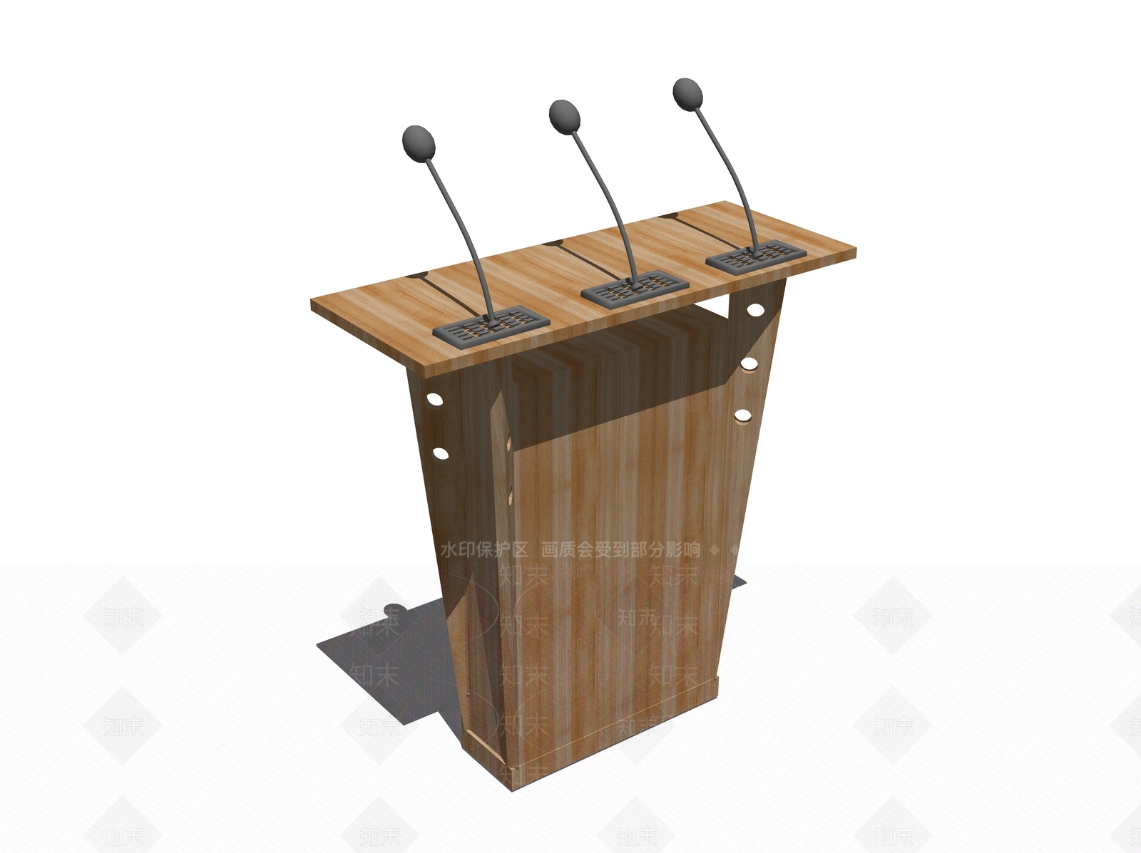 现代立式演讲台SU模型下载【ID:1105788951】