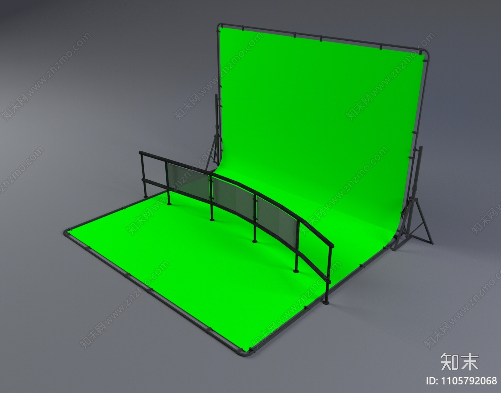 现代绿幕3D模型下载【ID:1105792068】