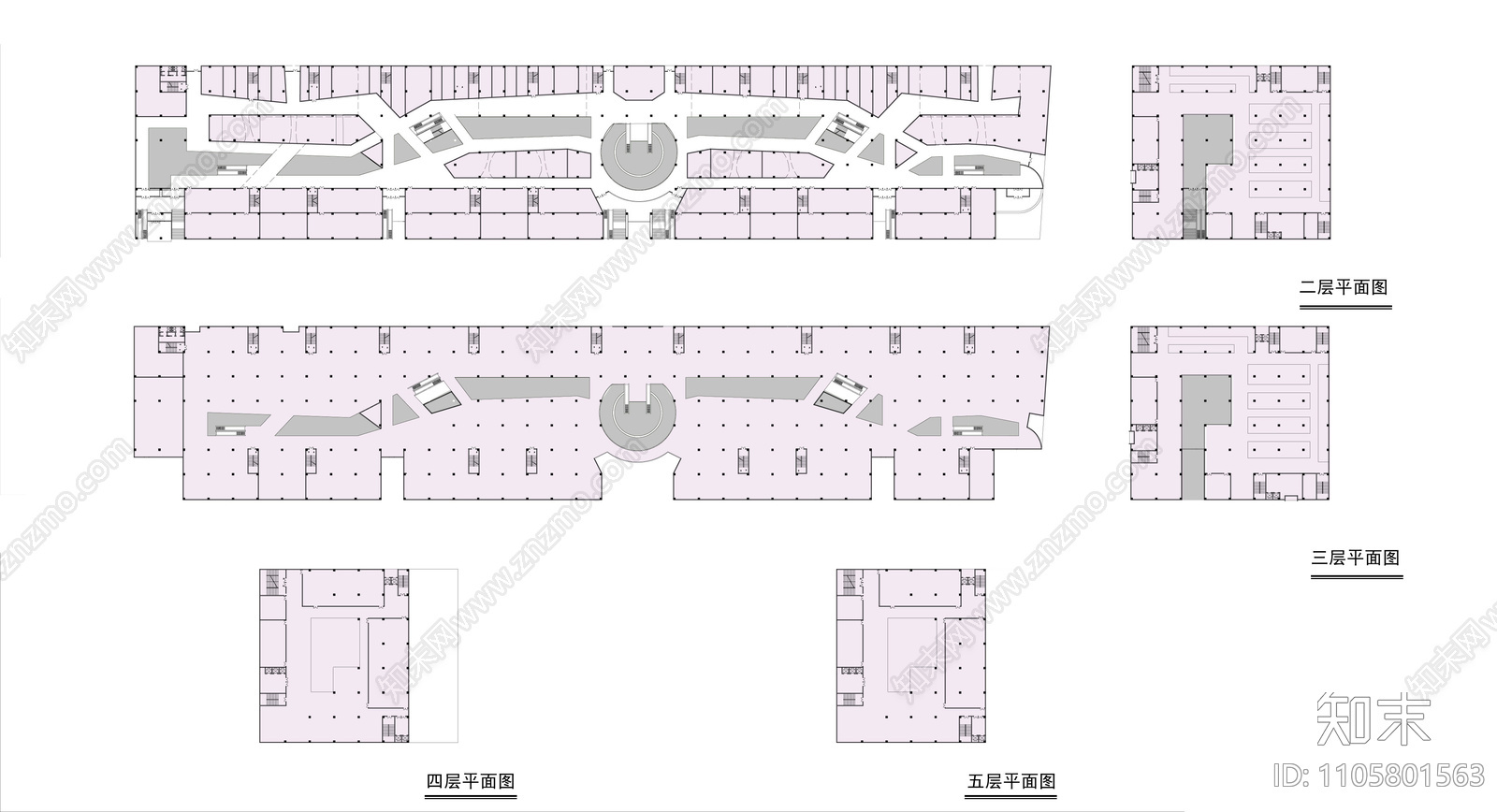 现代简约华汇商业街区cad施工图下载【ID:1105801563】