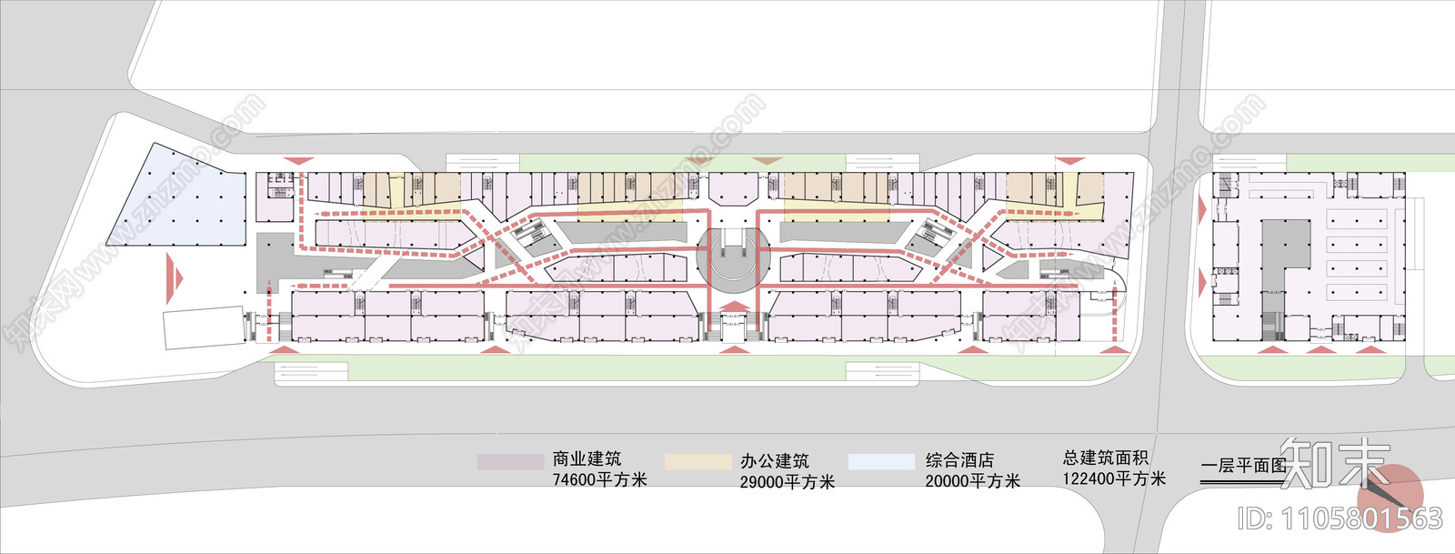 现代简约华汇商业街区cad施工图下载【ID:1105801563】