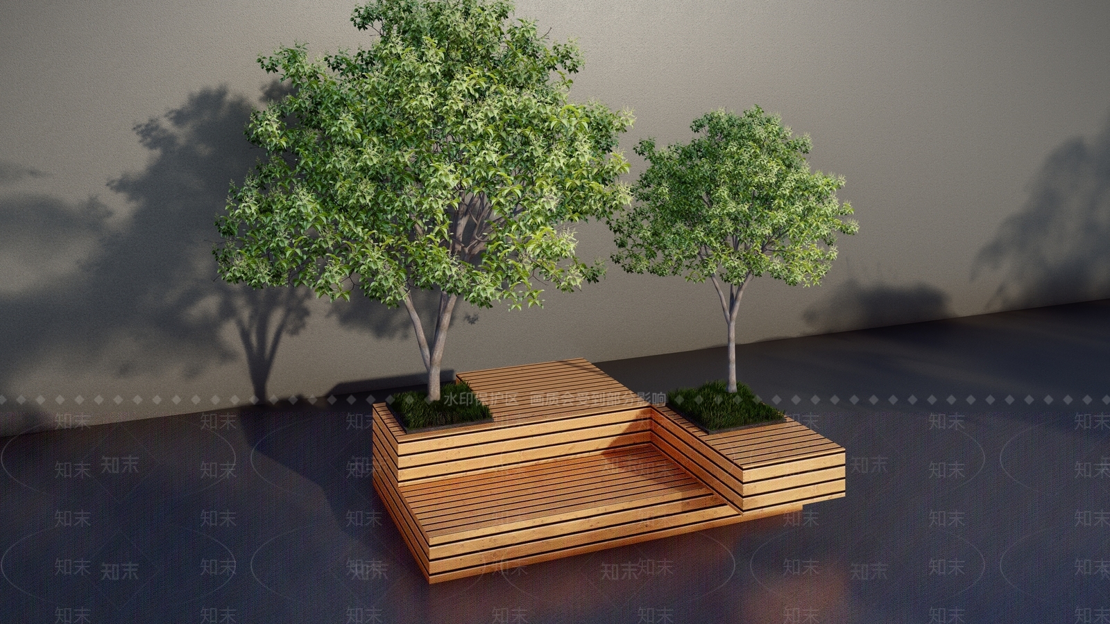 现代景观座椅SU模型下载【ID:1105804999】