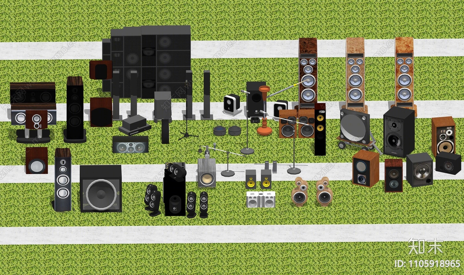 现代音响设备SU模型下载【ID:1105918965】