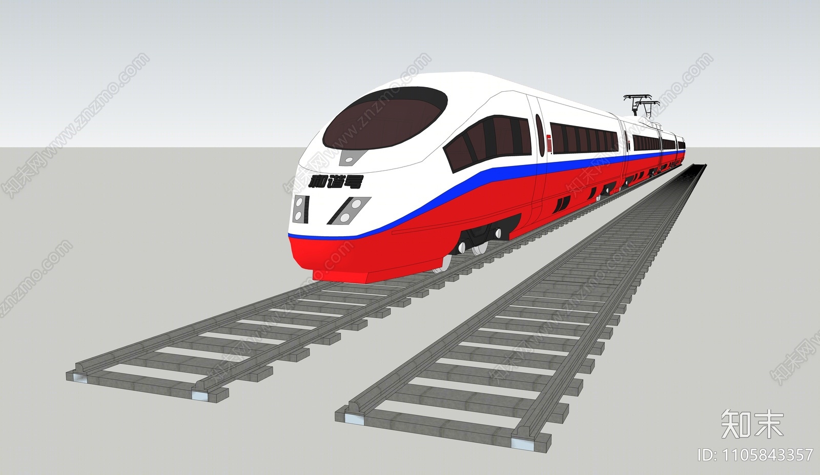 现代轨道车SU模型下载【ID:1105843357】