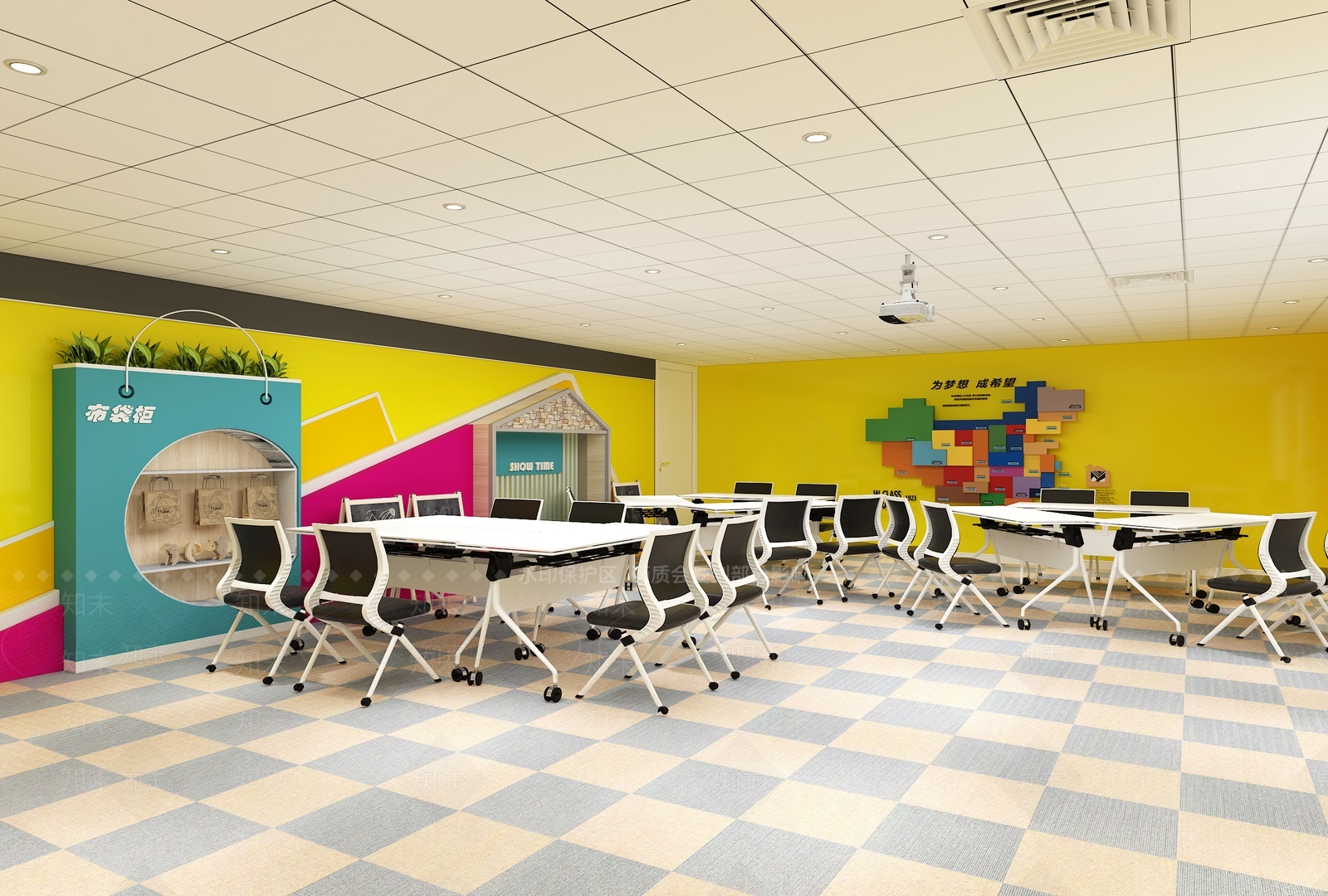 现代培训活动中心3D模型下载【ID:1105845970】