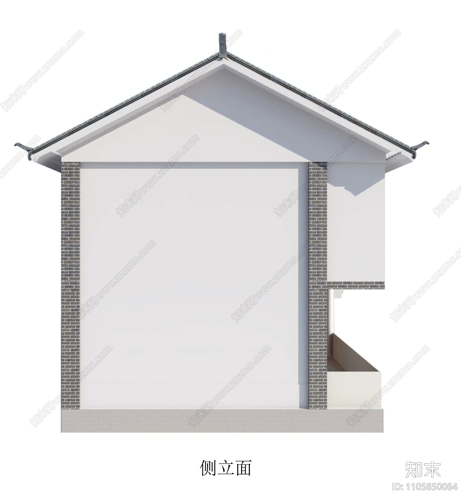 中式古建筑SU模型下载【ID:1105850064】