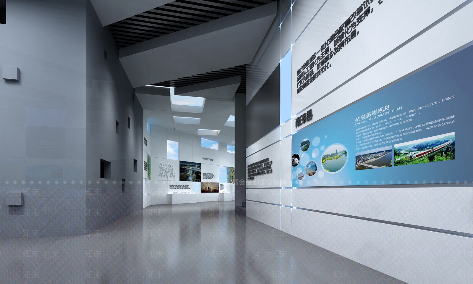 现代城市规划展厅3D模型下载【ID:1105859198】