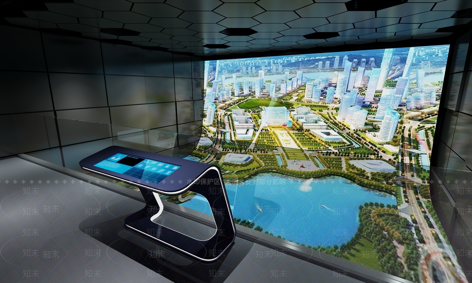 现代城市规划展厅3D模型下载【ID:1105859434】